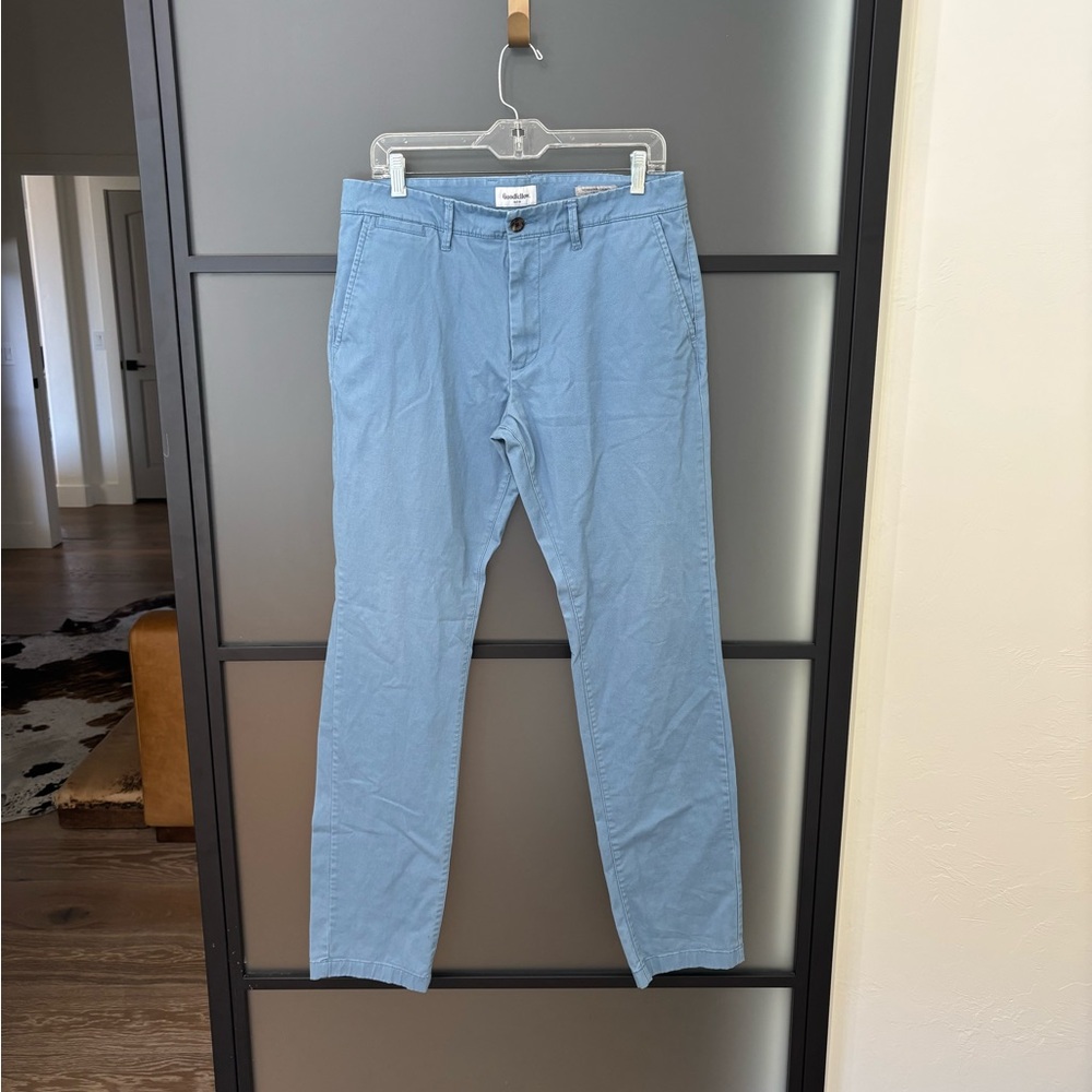 Light grayish Blue Men Pants size 32x34 Hennepin Chino